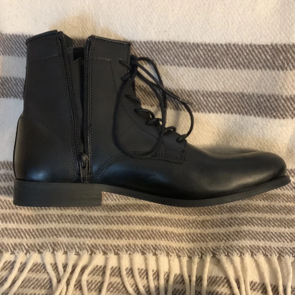 New ALDO Men’s Black Leather Dress Casual Chukka Boots